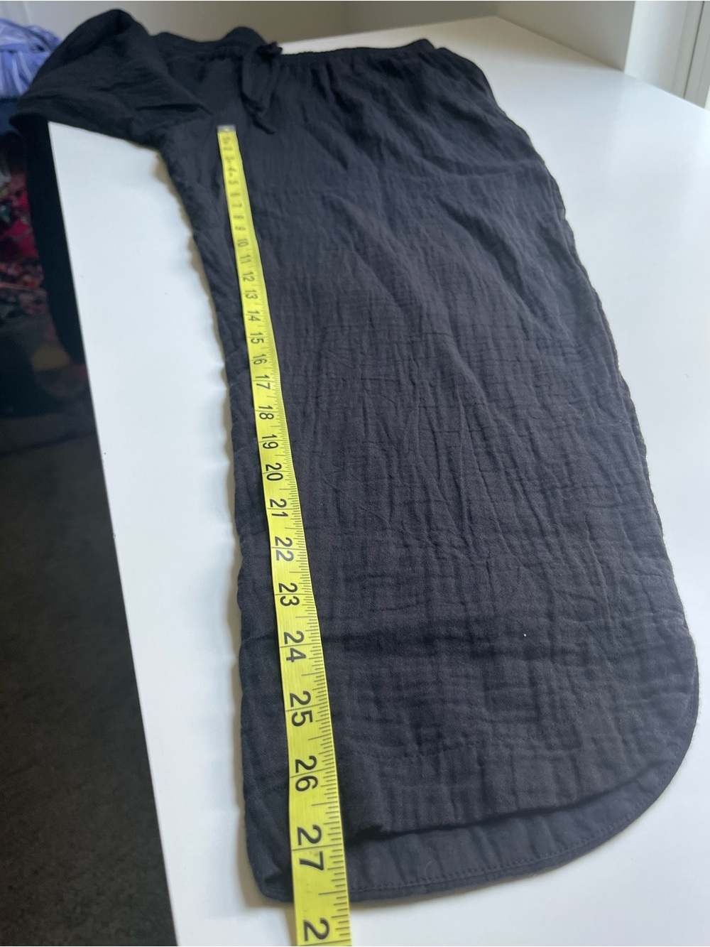 Pact Double Gauze Tapered Pull On Pants 100% Organic Cotton Black Medium - Picture 11 of 11